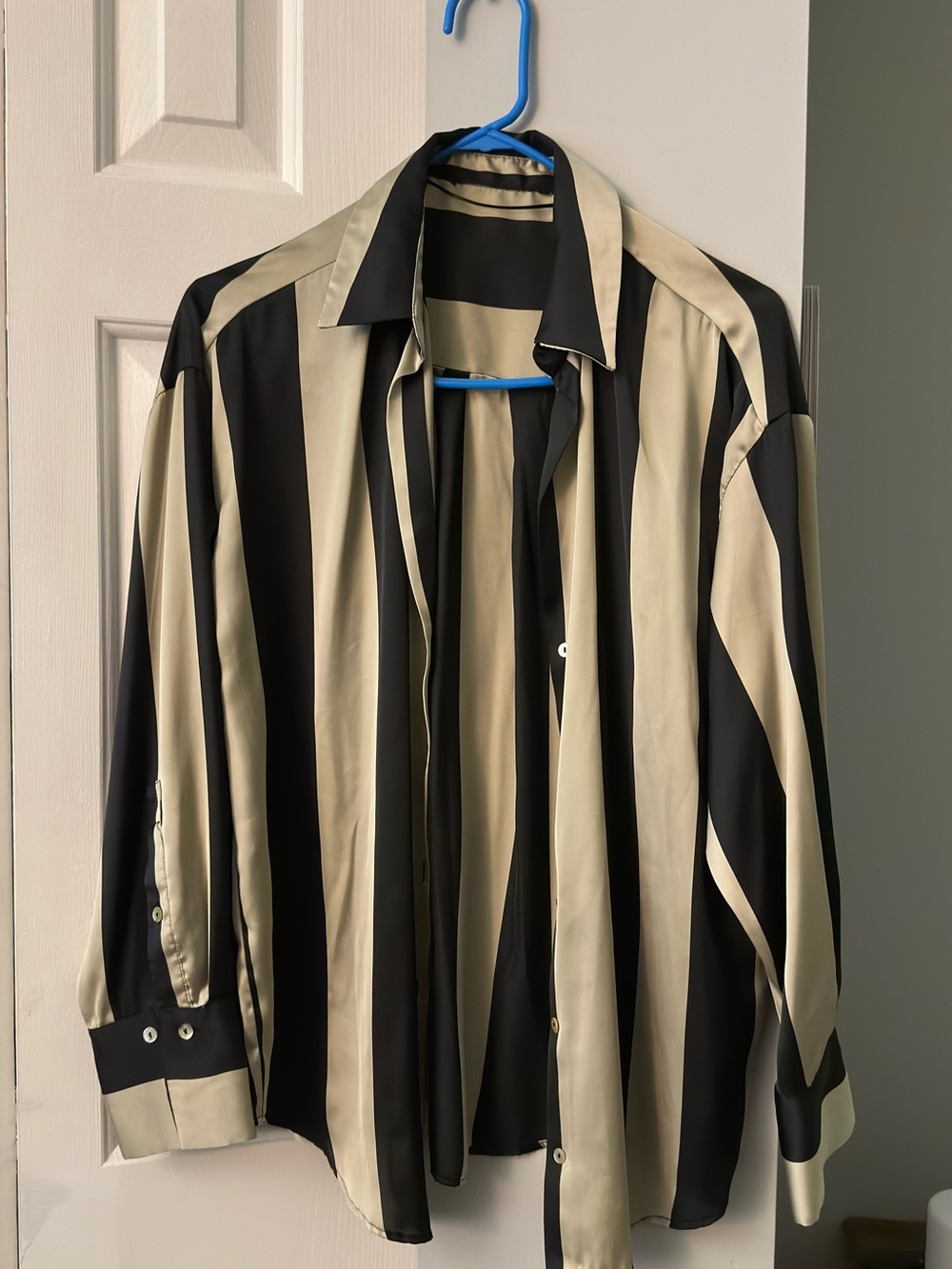Zara Satin Stripped shirt